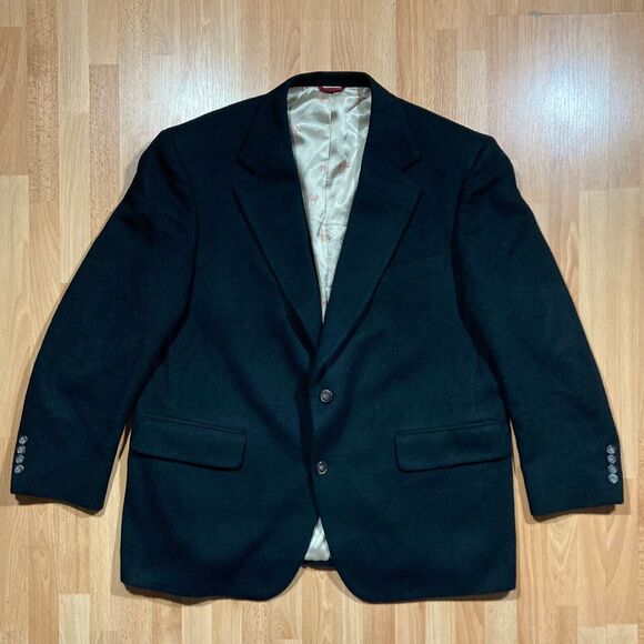 Jos. A. Bank Other - JOS. A. Bank • Black Camel Hair Suit Coat (Men's Sz 44PS) EUC Jacket